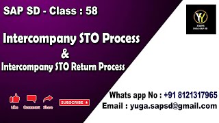 SAP SD Class 58 Intercompany STO process and Intercompany STO return process  Yours Yuga SAP SD [upl. by Alig84]