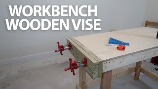 CHEAP EASY WOODEN VISE FOR YOUR WORKBENCH  Ales Everyday [upl. by Janos]