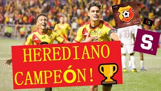 HEREDIANO 32 SAPRISSA  HEREDIANO CAMPEÓN 2021  Vuelta Gran Final  Apertura 2021 Liga Tica [upl. by Cid]