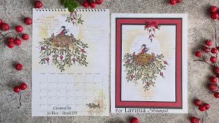 Nia’s Winter Berries by Jo Rice  A Lavinia Stamps Tutorial [upl. by Ahsenhoj940]