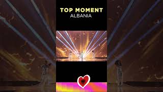 top moment albania eurovision eurovision2024 besa [upl. by Eskill]