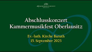 Kammermusikfest Oberlausitz Beethoven Trio BDur Bruch 8 Stücke Mönkemeyer Vogler Wendl Branny [upl. by Jinny]