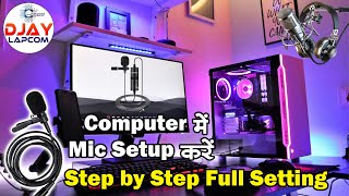 Computer Me Mic Set Kaise Kare  Boya Mice Not Working on PC  Full Setup Step by Step [upl. by Ackley]