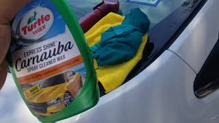 Turtle wax carnauba express shine spray cleaner wax review [upl. by Latsyrk]