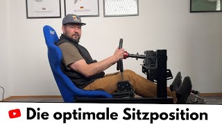 Die optimale Sitzposition im SimRacing finden und einstellen [upl. by Yager]