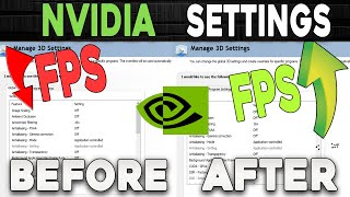 How to Optimize Nvidia Control Panel For GAMING amp Performance  BEST SETTING TO BOOST FPS FOR GAMING [upl. by Vin]