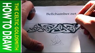 How to draw Celtic Knots 9  Border Triskele Pictish Stone Cross [upl. by Flory779]