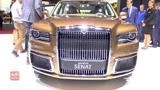 2020 Aurus Senat  Exterior And Interior Walkaround  2019 Geneva Motor Show [upl. by Mahan218]