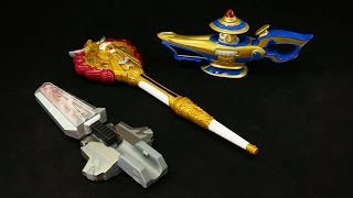 魔法戦隊マジレンジャー 変形マジランプバスター 魔法聖杖ダイヤルロッド ひかるフェニックスソード [upl. by Reube]