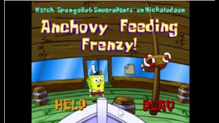 Spongebob Squarepants Anchovy Feeding Frenzy  Flash Games [upl. by Enida]