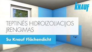 Hidroizoliacija  įrengimas su Knauf Flachendicht [upl. by Aened]