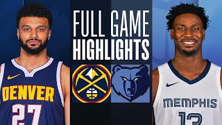 NUGGETS at GRIZZLIES  FULL GAME HIGHLIGHTS  October 27 2023 [upl. by Airahcaz859]