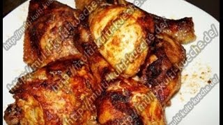 Hähnchenschenkel  Hähnchenkeulen aus dem Backofen  Chicken thighs  Grill Hähnchen [upl. by Adieren]