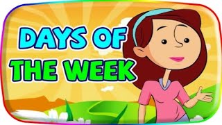 Days name with spelling for kids weeks namesall days name with spelling Sunday Monday spelling [upl. by Damalis]