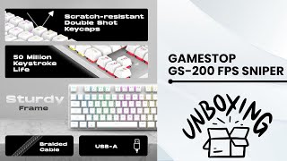 RGB Keyboard GameStop GS200 FPS Sniper A Gamers Dream Come True [upl. by Aztiraj]