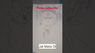 Navratri ❤️ maashailputrimaadrawingnavratrishorts [upl. by Lladnek]