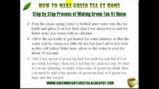 How To Prepare Green Tea for Weight Loss [upl. by Tarah]