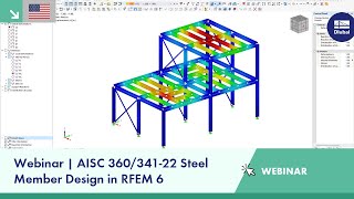 Webinar  AISC 36034122 Steel Member Design in RFEM 6 [upl. by Deelaw]