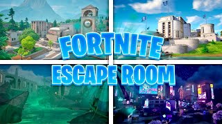 FORTNITE ESCAPE ROOM 🧠 All Levels [upl. by Yanel]