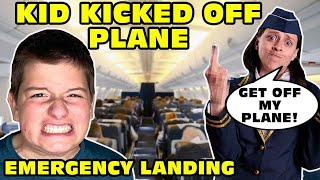 🤬Kid Temper Tantrum🤬 KICKED OFF Airplane Because He Kept Farting  Emergency Landing Original [upl. by Madora]