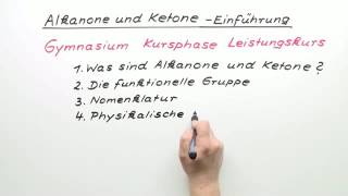 ALKANONE UND KETONE  EINFÜHRUNG  EXPERTENWISSEN  Chemie [upl. by Irb]