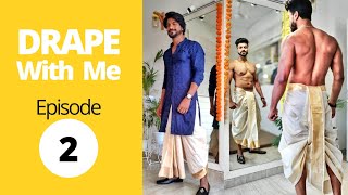 How to Wear A Dhoti  Bengali Style  Drape with me Episode 2 [upl. by Creedon]