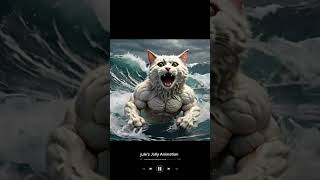 Furry Frenemies Kittens Clash in the Ocean cat kitten aicat aivideoyoutube aiviral [upl. by Bastien]