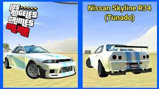 LAC MODS NISSAN SKYLINE R34 TUNADO  Los Angeles Crimes Online [upl. by Dorlisa]