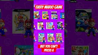 I Tried Every Mario Game Without Pressing A mario gaming nintendo [upl. by Purity]