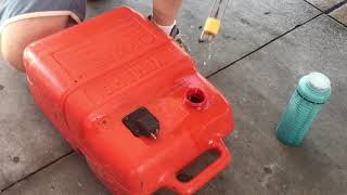 2 stroke diy gas oil mix for boat motor [upl. by Baskett]