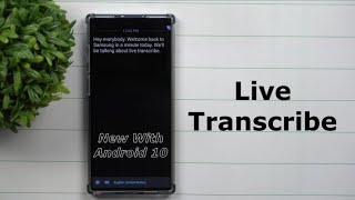 Samsungs New Live Transcribe with Android 10 [upl. by Ahsok]