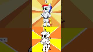 Unicorns Big Transformation  Side by Side  Animation Meme boyanddragon shorts [upl. by Domineca]