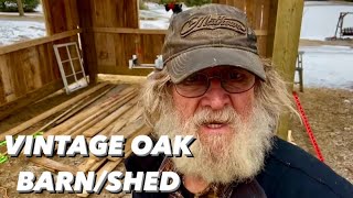 THE OAK SMOKE SHACK Progress amp TOUR How to Build Vintage Shed Barn [upl. by Camilo]