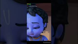 Little Krishna dialog ❣the cutest video ever 😍 shortsharekrishna [upl. by Tterb]