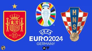 Eurocopa 2024  Germany Espanha x Croácia EAFC24 [upl. by Esimehc]