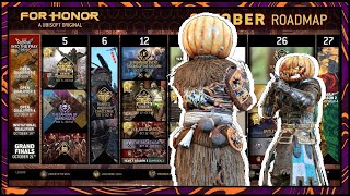 For Honor October Roadmap Breakdown 2023 Shugoki amp Warden Hero Fest Y7S3 Halloween Event 101023 [upl. by Assille]