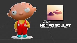 Model cartoon characters on phone  part 2  using nomad sculpt app [upl. by Ylrebmic415]