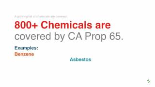 Overview of CA Prop 65 [upl. by Adelind373]