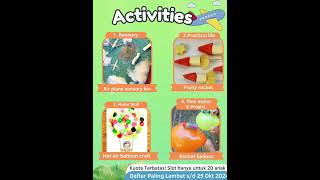 HANDS ON LEARNING ACTIVITY PLAYTIME THEME  FLYING IN THE AIR [upl. by Ajtak]