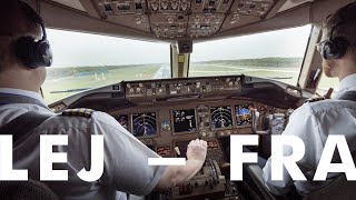 Aerologic 777F  Full Cockpit Video Leipzig to Frankfurt [upl. by Ygiaf]