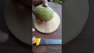 Cutting sweet and fresh mango fruit [upl. by Ibrik]