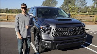 First Drive 2019 Toyota Tundra TRD Sport 57L V8 4x4 CrewMax [upl. by Enaht]