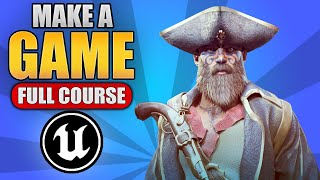 Create A Pirate Tower Defense Game  Unreal Engine 54 FULL COURSE [upl. by Annaiuq150]