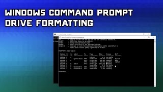 How to Format Hard Drives with Windows Command Prompt amp Disk Part [upl. by Notgnilra384]