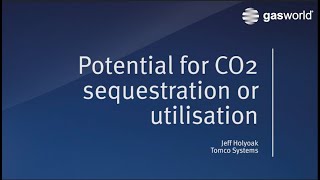 Tomco Potential for CO2 sequestration or utilisation [upl. by Nnylesor]