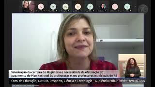 Audiência Pública debate o piso salarial dos professores municipais [upl. by Nimajneb]