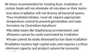 Advantages and limitations of Food Irradiation [upl. by Inor791]