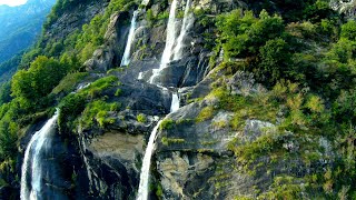 Acquafraggias Waterfalls like youve never seen  Beautiful Destinations  Val Chiavenna  Italy [upl. by Marketa341]