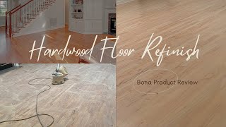 Refinishing Red Oak Hardwood with Bona Products [upl. by Wenonah]