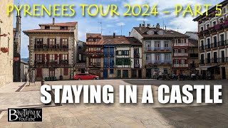 Pyrenees amp Paradors 2024 We stay in a castle Yamaha MT10 amp Street Triple ride to Hondarribia 4K [upl. by Ahsemit]